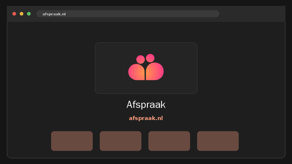 Afspraak · Voorbeeld van
