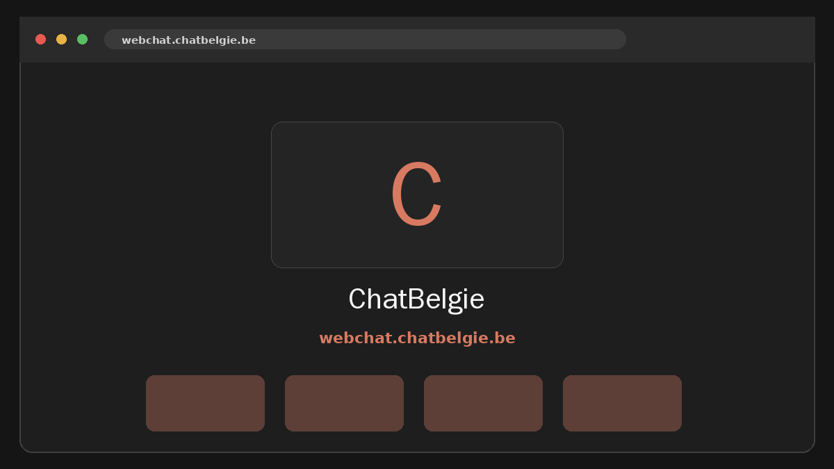 ChatBelgie · Voorbeeld van