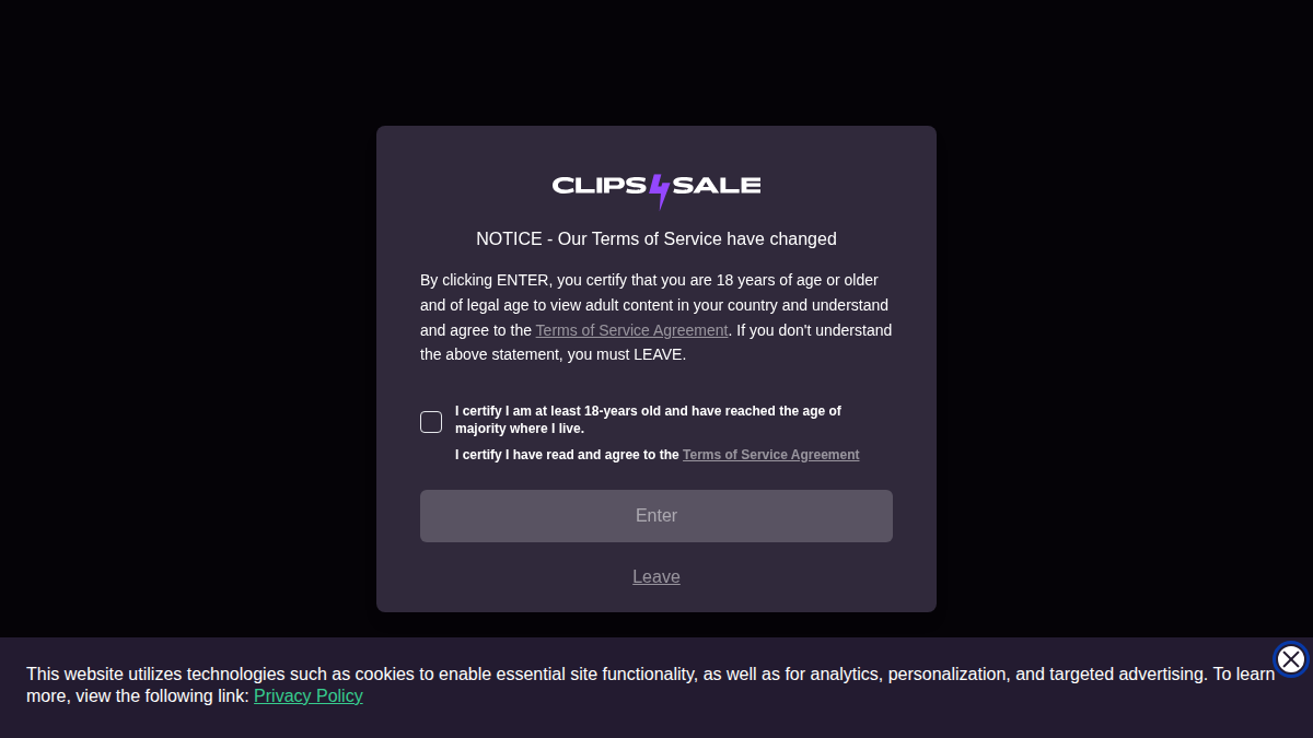 Clips4Sale · Voorbeeld van