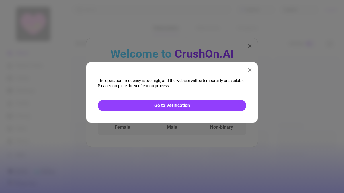 CrushOn AI · Voorbeeld van