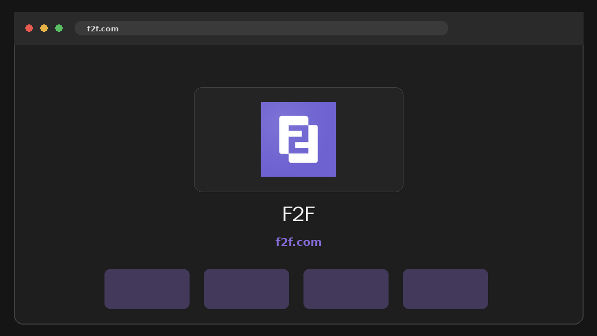 F2F · Voorbeeld van