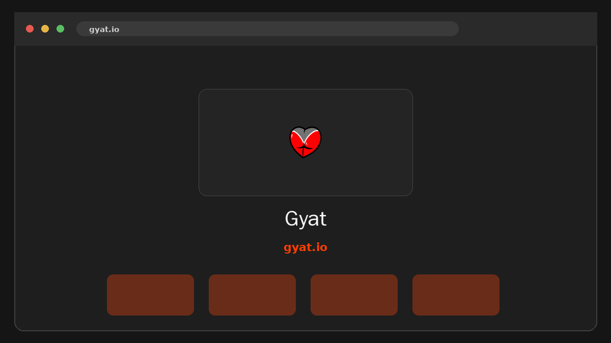 Gyat · Voorbeeld van