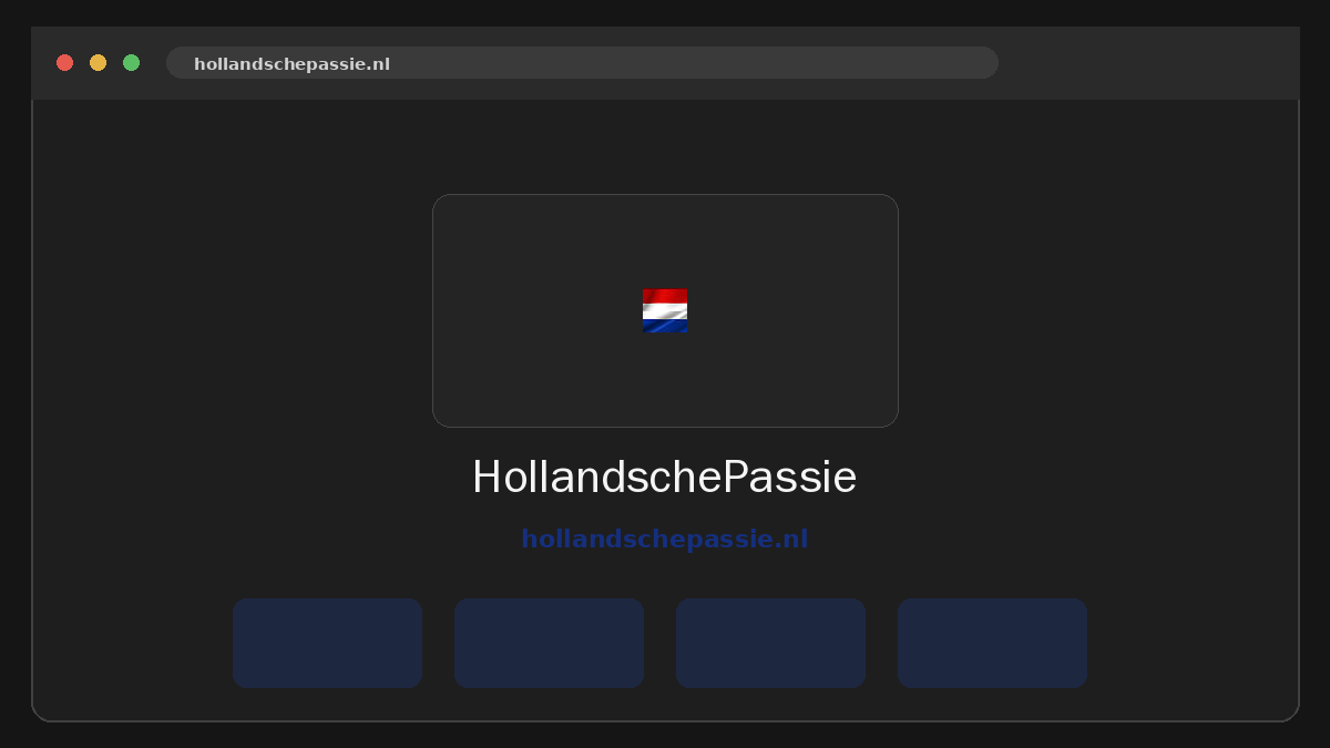 HollandschePassie · Voorbeeld van