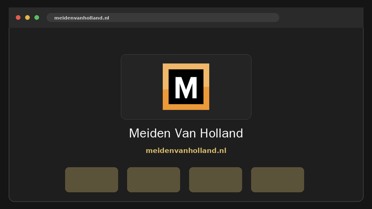 Meiden Van Holland · Voorbeeld van