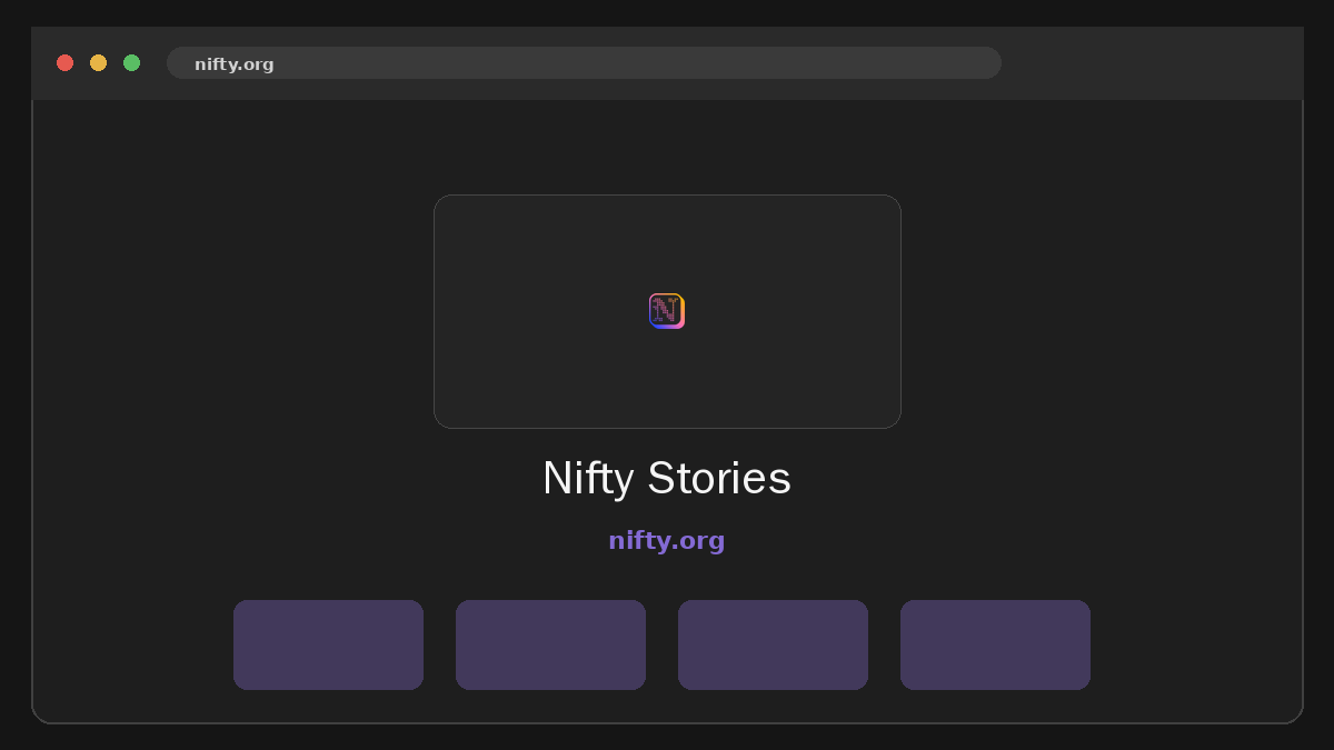 Nifty Stories · Voorbeeld van